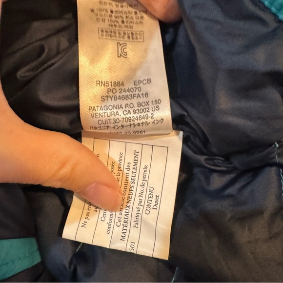 Patagonia Epic Blue Down Sweater - Picture 5 of 6